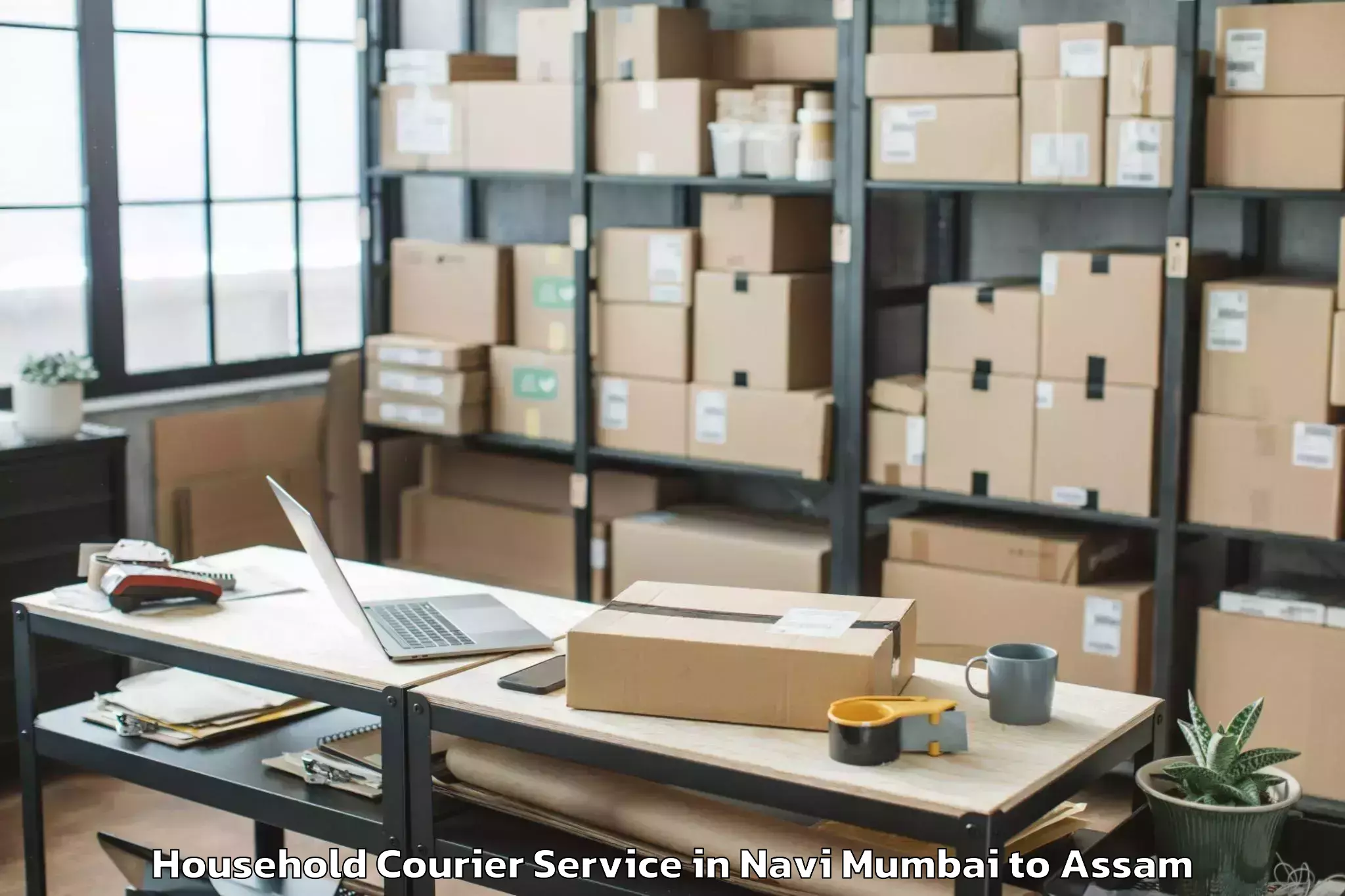 Book Your Navi Mumbai to Dhekiajuli Pt Household Courier Today